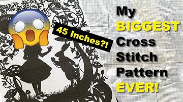 Cross Stitch Pattern Piecing Tutorial Video - My Biggest Fiber Art Project Ever!