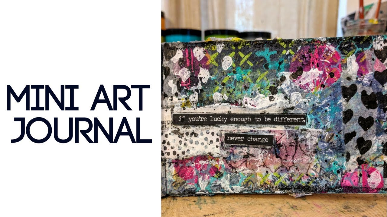 Mini Art Journal Using Inky Deli Paper & Dina Wakley Media Products