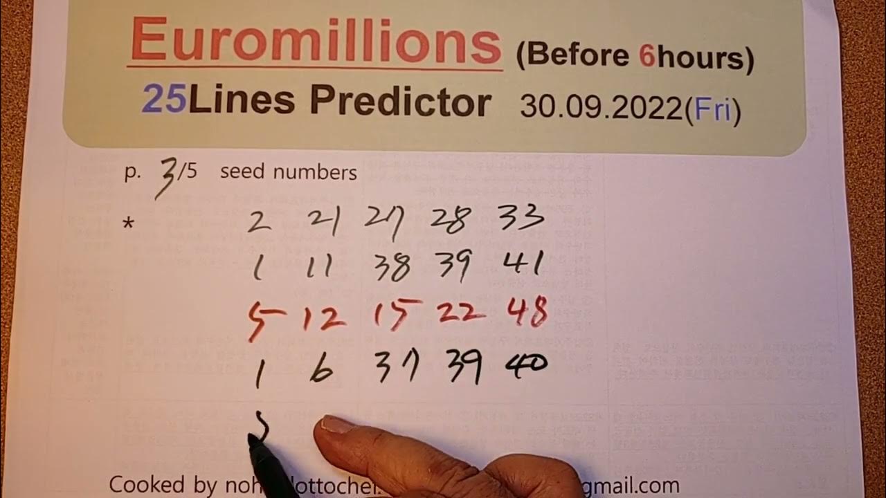 euromillion 30 septembre 2022 predicteur. euromillions 30.09.2022. 25