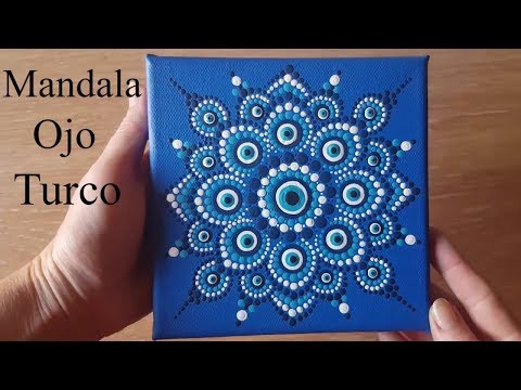 How to Paint Mandalas with Acrylics # 10 - Turkish Eye