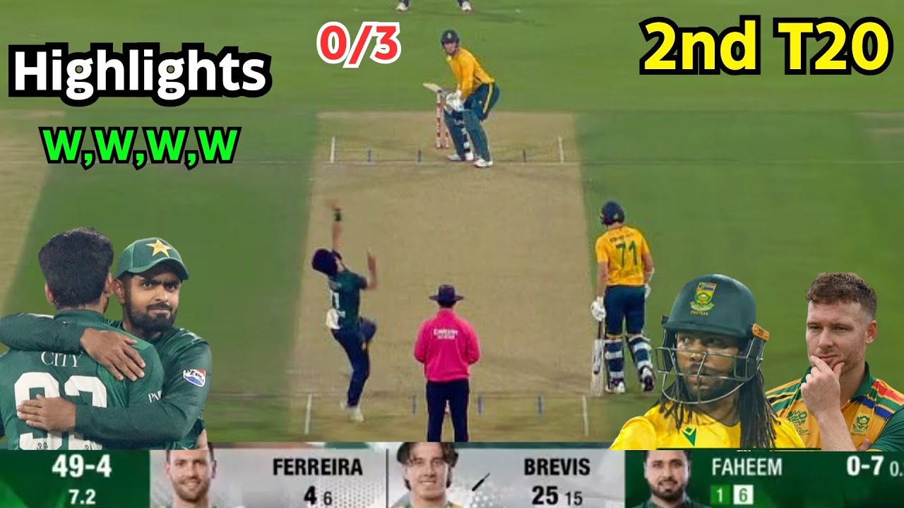 Pakistan vs South Africa 2nd T20 Match Full Highlight 2025 - Pak vs Sa ...