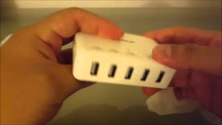 Unboxing-ORICO 40W 5 Port High Speed Desktop USB Rapid Charger