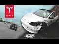 TESLA MODEL 3 AIRBORNE IN CRASH | TESLACAM STORIES 106