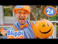 Blippi Decorates His House For Halloween! | 2 HOURS OF BLIPPI HALLOWEEN! | Blippi Toys