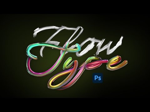 Flow Type Text Effects for Photoshop tutorial