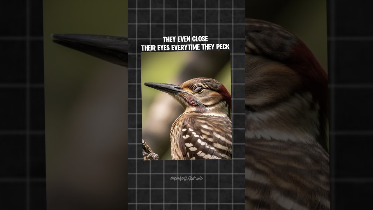 Woodpeckers Headbutt Trees for a Living 