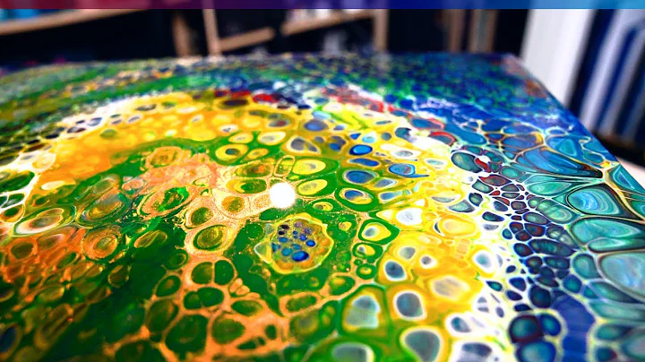 Burst of CELLS! Spiral Pour  Acrylic Pouring Techn...