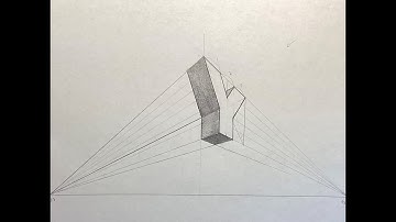 How to draw a letter "Y" in two point perspective