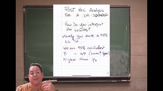 Post HOC for Chi-Squared Generic