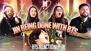 BTS "Jin Being so done with BTS” Reaction - Jin being a big bro for 14 min 😂😂 | Couples React