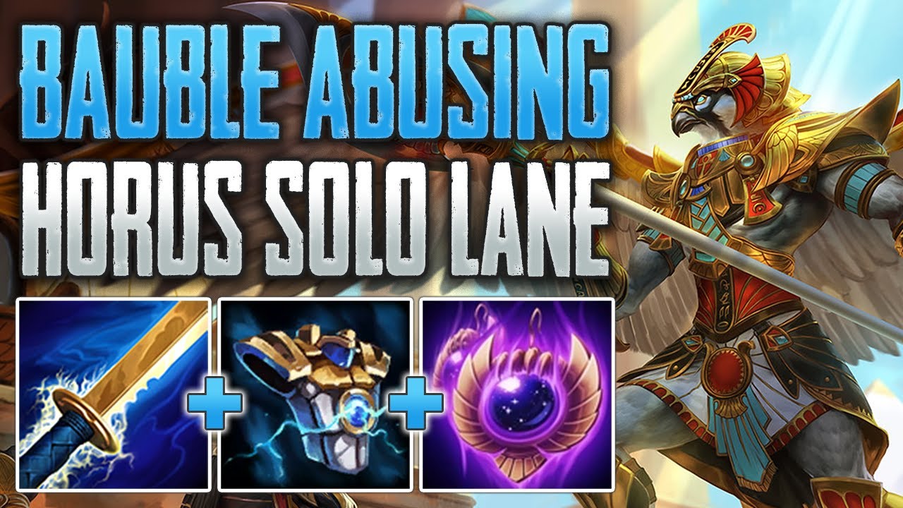 SPHINX'S BAUBLE HORUS IS A BEAST! Horus Solo Gameplay (SMITE Conquest)