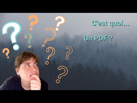 Vidéo: Que signifie un fichier PDF ?