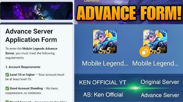 NEW MLBB ADVANCED SERVER REGISTRATION FORM OUT | HOW TO ACCESS ADVANCE SERVER NOW!