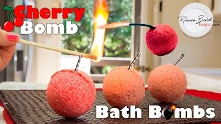 How to Make a Cherry Bomb Bath Bomb | DIY EXPLOSIVE RECIPE