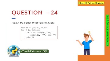 Question - 24 | Class 12th 2023 CS mid-term Paper (morning session) | List in Python