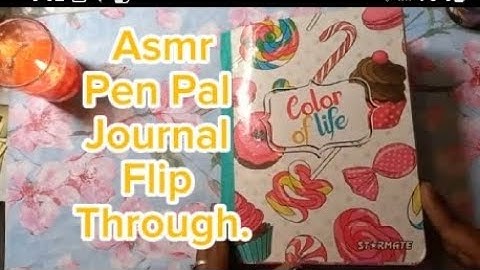 ASMR Pen Pal Journal Flip Through 📖 #penpaljournal #journalspreads #journalwithme