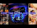FIRST TIME EATING JUICY CRAB| mini q&amp;a, seafood boil mukbang, dog bout died