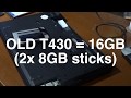 Changing the RAM and Keyboard in a Lenovo T430 laptop