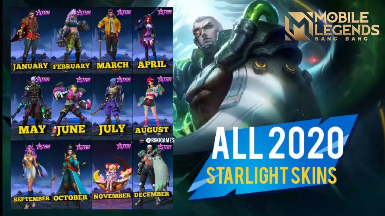 All 2020 Starlight Skins From January December Trailer Mobile