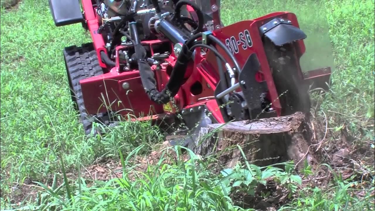 Barreto Stump Grinder Demonstration YouTube