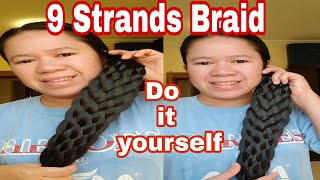How to Nine (9) Strands Braid