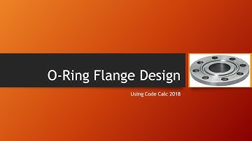 O Ring Flange Design