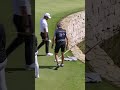 Tour caddie falls into the lake! 😂