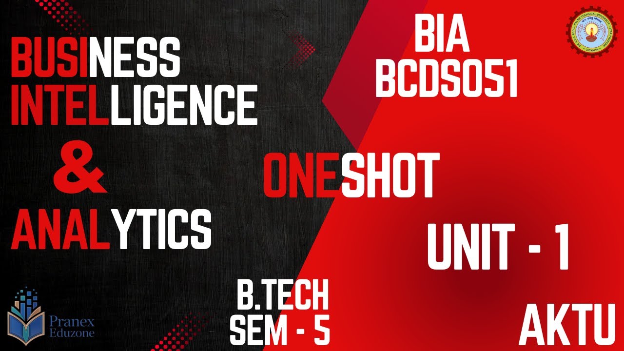 BIA Unit 1 One Shot | Easy Explanation | AKTU | B.tech | 5th Sem | BCDS051