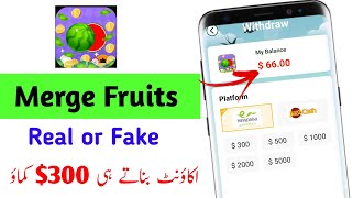 Merge Fruits APP Real Or Fake - Withdraw Easypaisa Jazzcash - Payment Proof - Online Earning APP screenshot 2