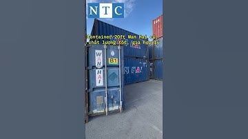 Mua bán Container 20ft WanHai chất lượng| NTC-Container  #containers #sale #logistics #haiphong #fyp