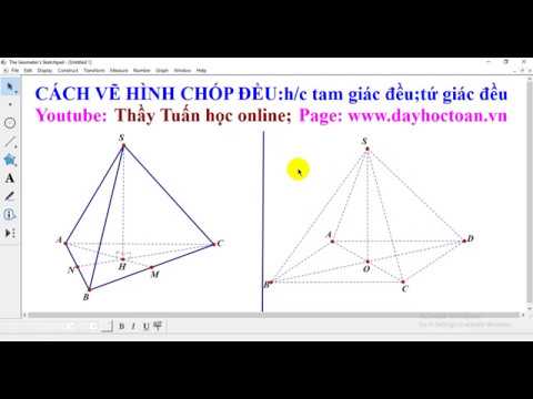 Cách vẽ hình chóp đều trực quan nhất  YouTube