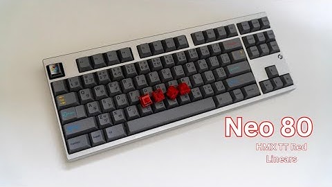 HMX TT Red Linear Switches On Neo 80 (Sound Test)