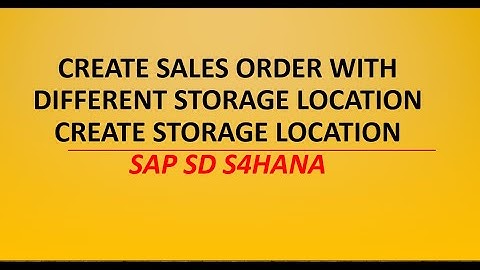 Create Sales order for different storage location | sale order tcode in sap | sales order processing