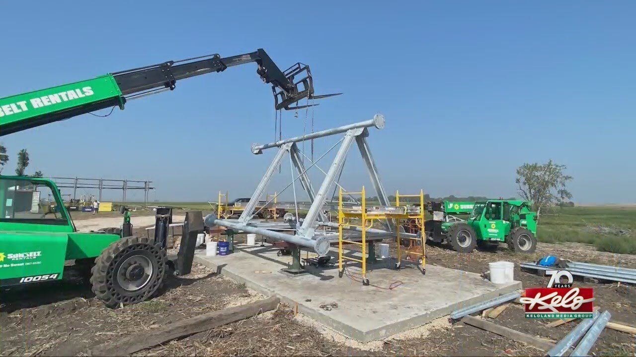 Construction of new kdlo tower continues in northeastern sd youtube