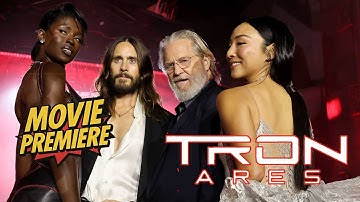 Tron: Jeff Bridges, Jared Leto, Greta Lee en Jodie Turner-Smith van Ares bij de première van de #...