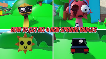 3D Sprunki RP And Animations - How To Get ALL 4 New Sprunki Badges And Morphs NEW UPDATE ROBLOX