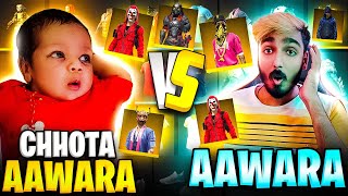 Chota Aawara Challenge Me For Collection Versus || Chota Aawara Vs Aawara || Free Fire