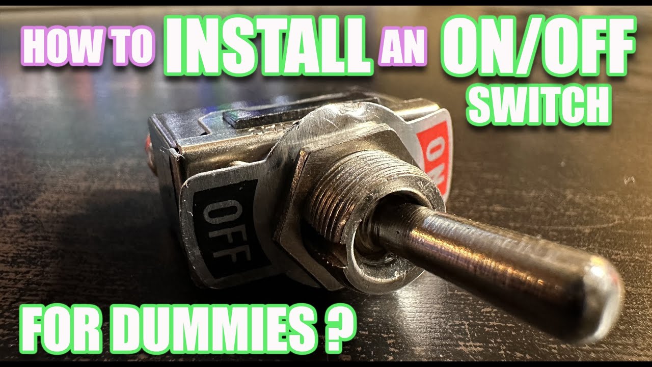 How To INSTALL an ON OFF Switch For Dummies? Model Train Edition - YouTube
