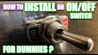 How To INSTALL an ON OFF Switch For Dummies? Model Train Edition
