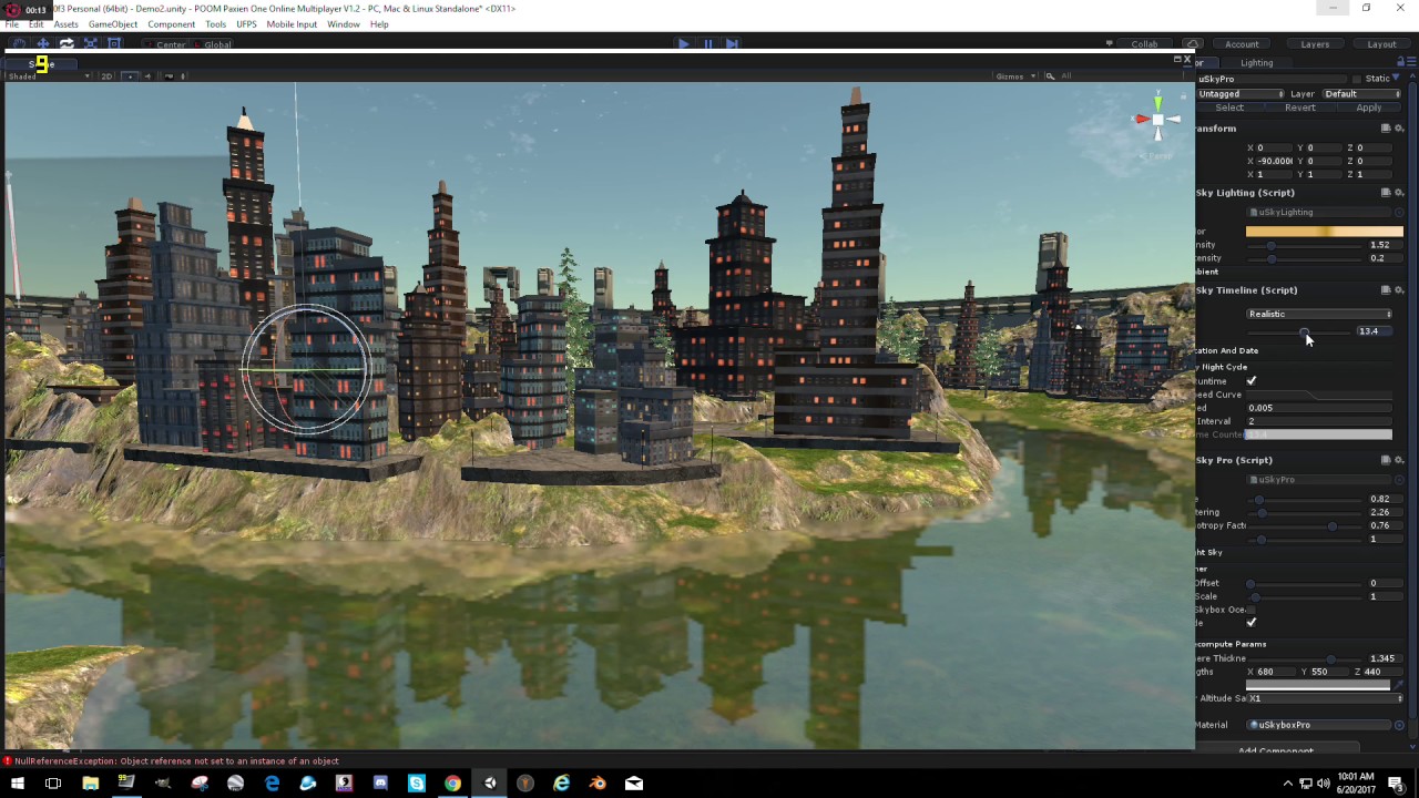 Day And Night Cycle Test Unity 3d video game - YouTube