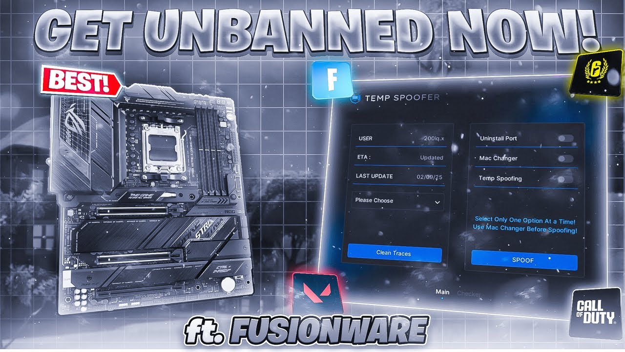 THE BEST & UNDETECTED HWID SPOOFER ft.FusionWare