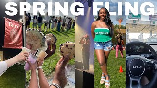 SPRING COLLEGE VLOG- college visit, food trucks, Walmart runs, GRWM,dance showcase, fire show🩷