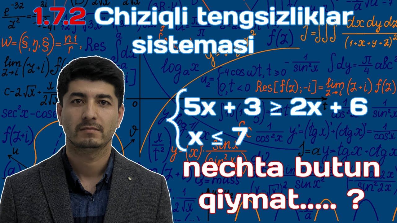 Chiziqli tengsizliklar sistemasi. Oq To'plam