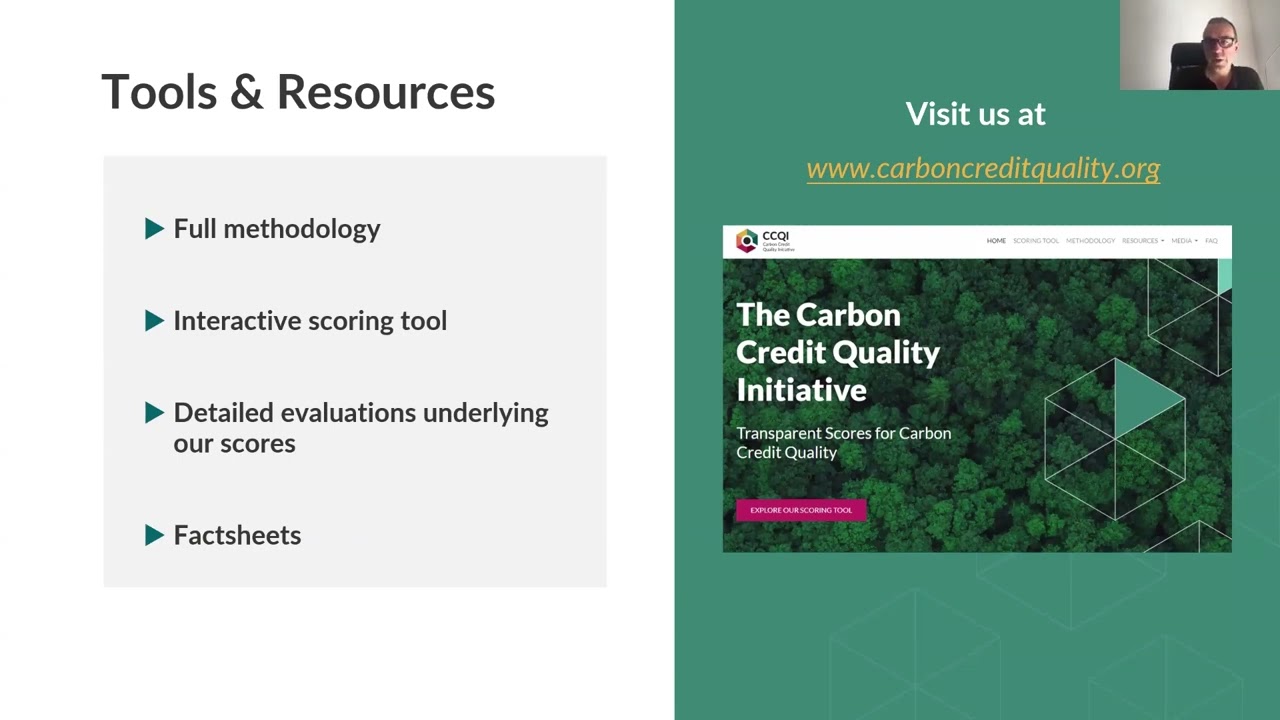 CCQI Webinar: REDD+ Credit Quality Scores