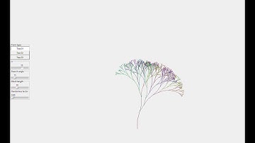 L-system fractal tree generator demo