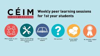 Weekly peer learning sessions for first year students - 2026/27 academic year