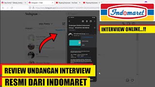 Review undangan interview Online resmi dari Indomaret, Lowongan Kerja di indomaret group