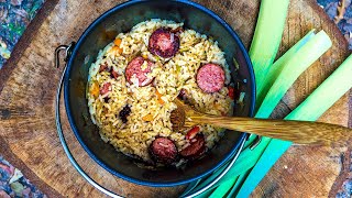 Sausage Rice | Bushcraft Cooking Recipe by Incognito Kitchen 35,589 views 4 years ago 5 minutes, 6 seconds