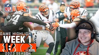 Cincinati Bengals vs. Cleveland Browns 2023 (REACTION)
