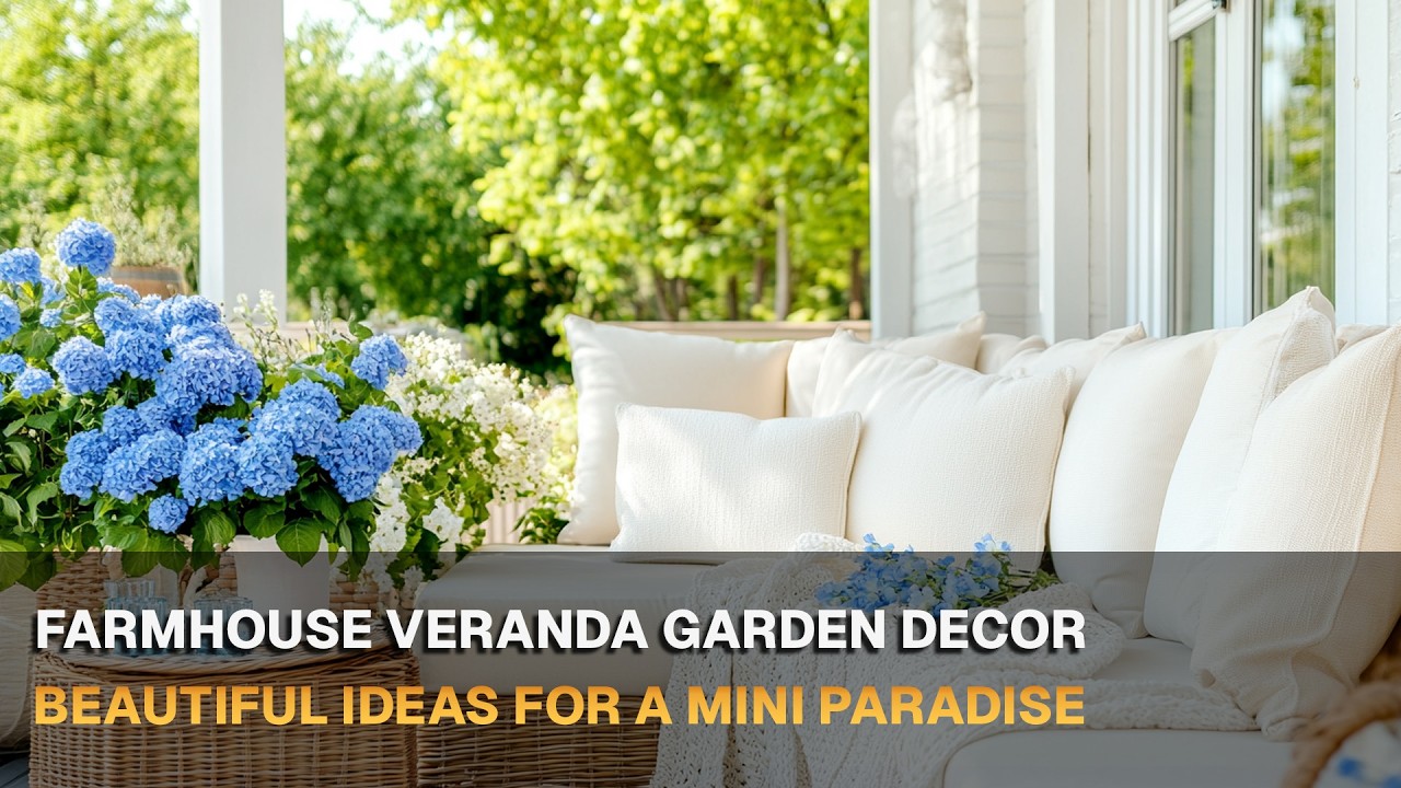 Farmhouse Veranda Garden Decor 🌿 Beautiful Ideas for a Mini Paradise